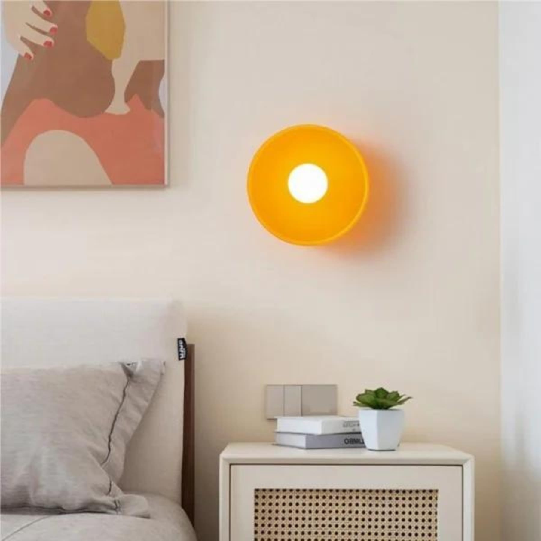 Retro Glass Flush Mount Ceiling Light With Warm LED Glow — Halden Lighting