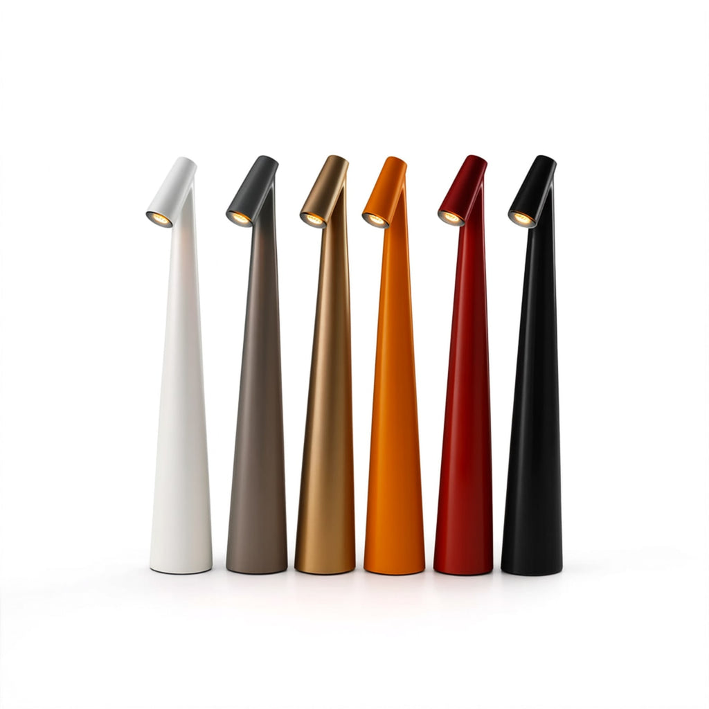 Modern Rechargeable Table Lamp With Tri-Colour Lighting — Halden Lighting