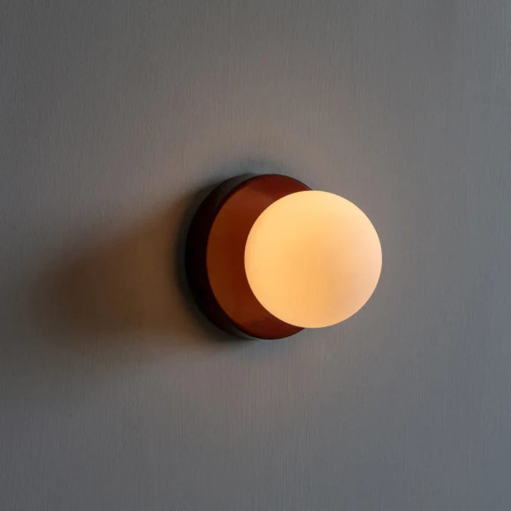 Modern Glass Wall Light With Warm LED Glow — Halden Lighting