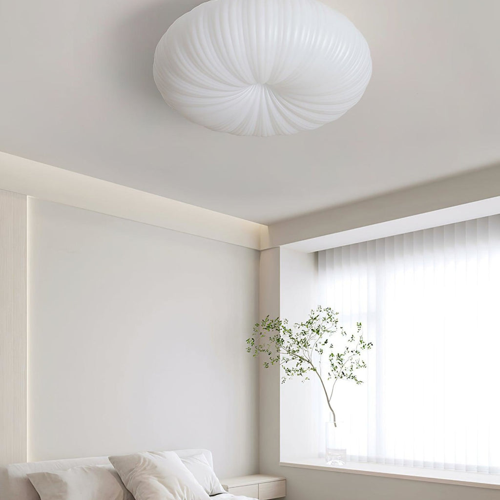 Modern Round Flush Mount Ceiling Light for Living Room — Halden Lighting