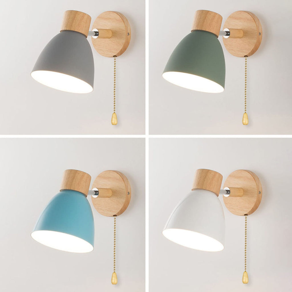 Modern Wood Wall Light With Matte Finish — Halden Lighting