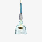 Modern Glass Pendant Light With Warm LED Glow in A: 19 × 61.5 cm (7.5" × 24.2") — Halden Lighting