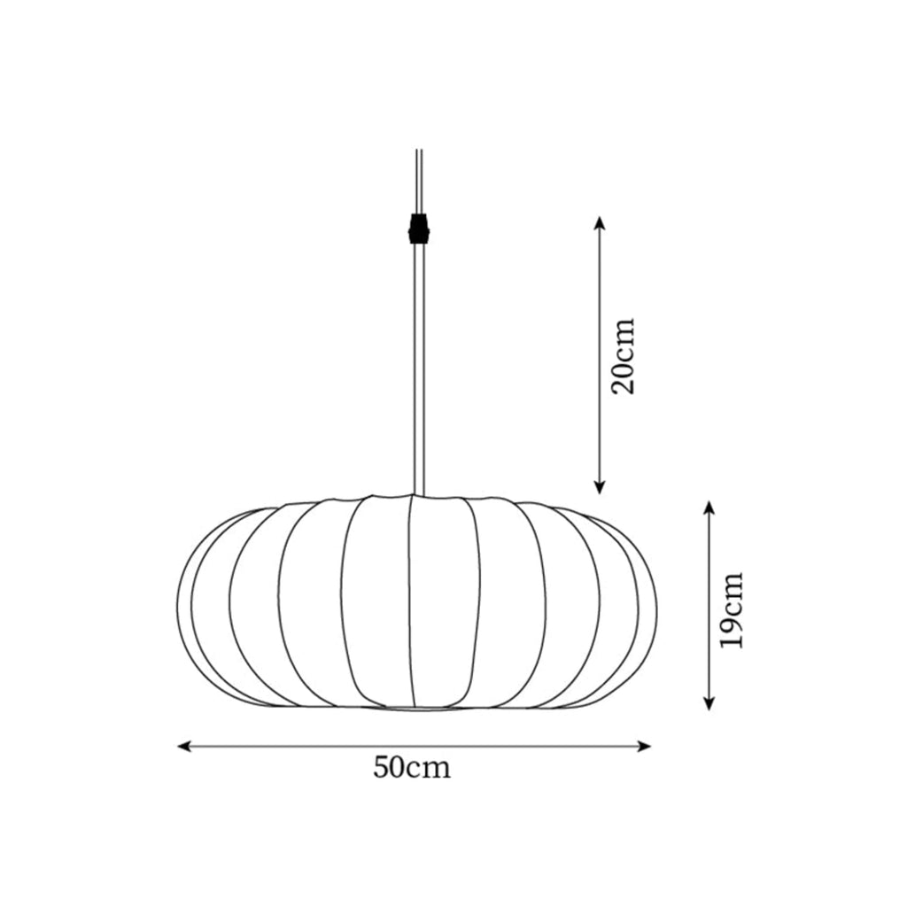 Modern Fabric Pendant Light for Living and Dining Rooms — Halden Lighting