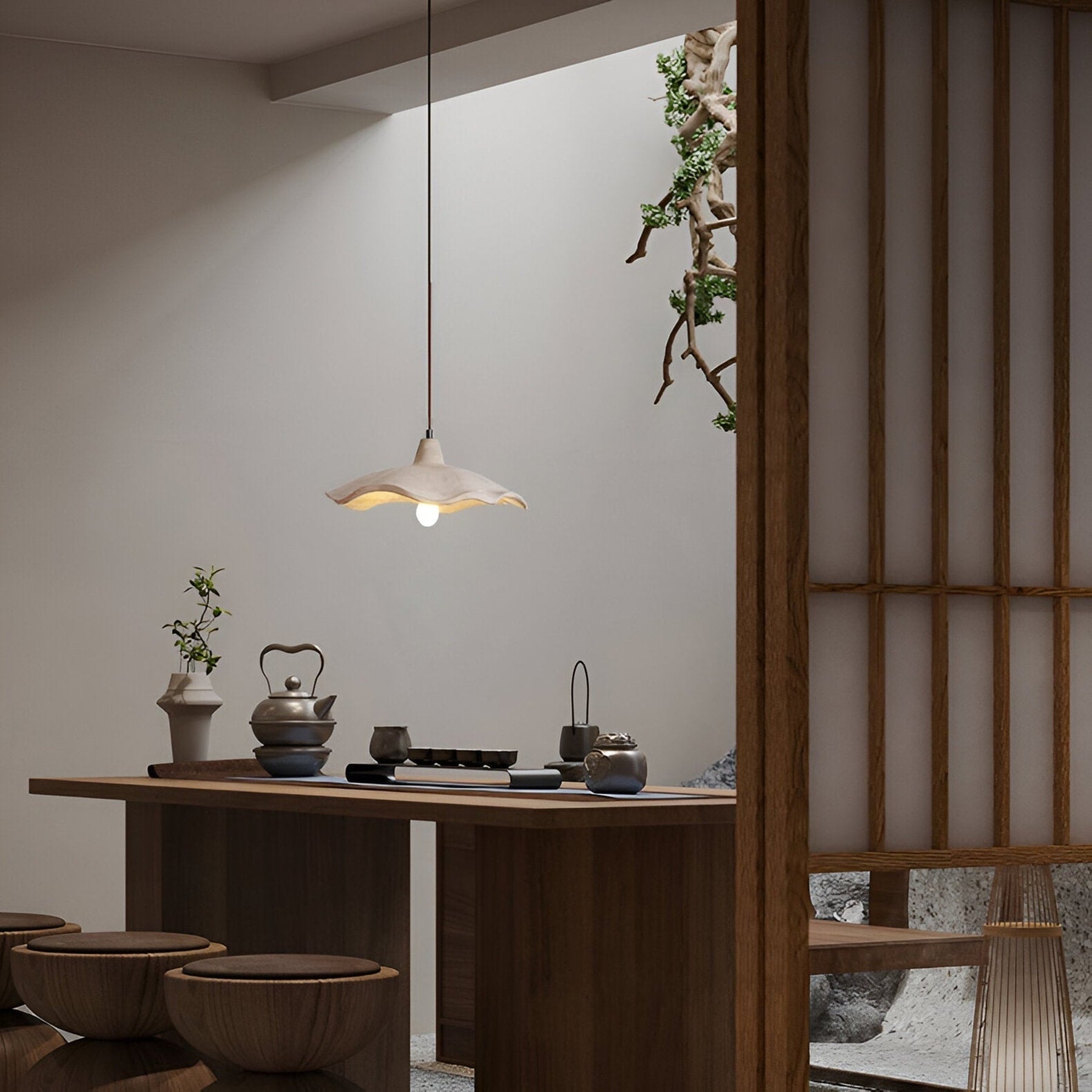 Modern Concrete Pendant Light for Dining and Kitchen — Halden Lighting