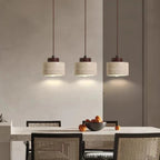 Modern Concrete Pendant Light With Tri-Colour LED Glow — Halden Lighting