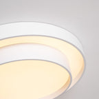 Modern Metal Flush Mount Ceiling Light With Cool Daylight Glow — Halden Lighting