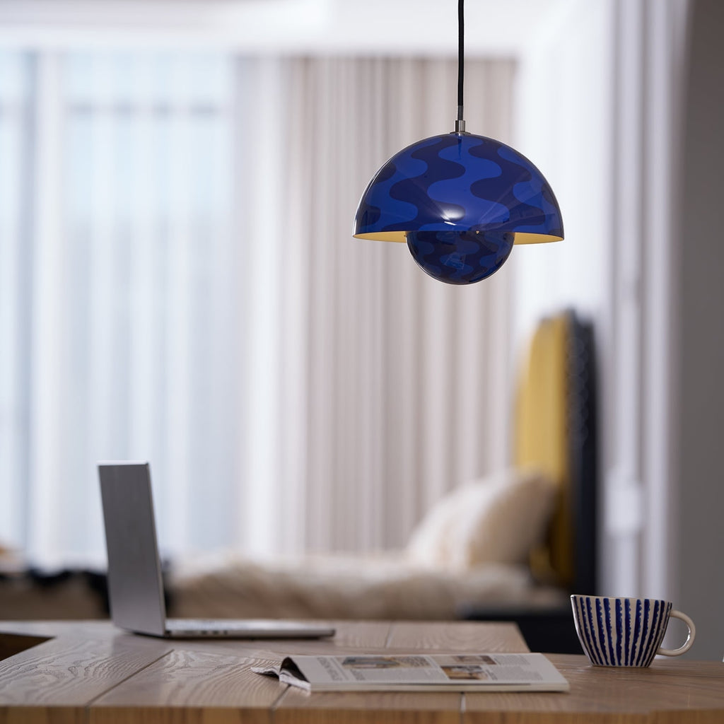 Modern Metal Dome Pendant Light With Integrated LED for Kitchen and Dining — Halden Lighting