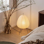 Modern Rice Paper Floor Lamp for Living Room and Bedroom — Halden Lighting