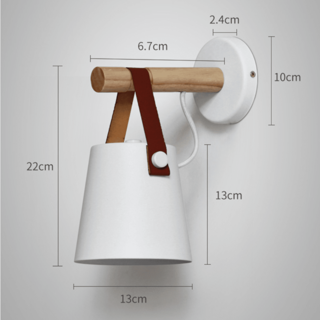 Modern Wood Wall Light With Warm LED Glow for Living Room — Halden Lighting