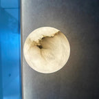 Marble Modern Wall Light With Warm LED Glow — Halden Lighting