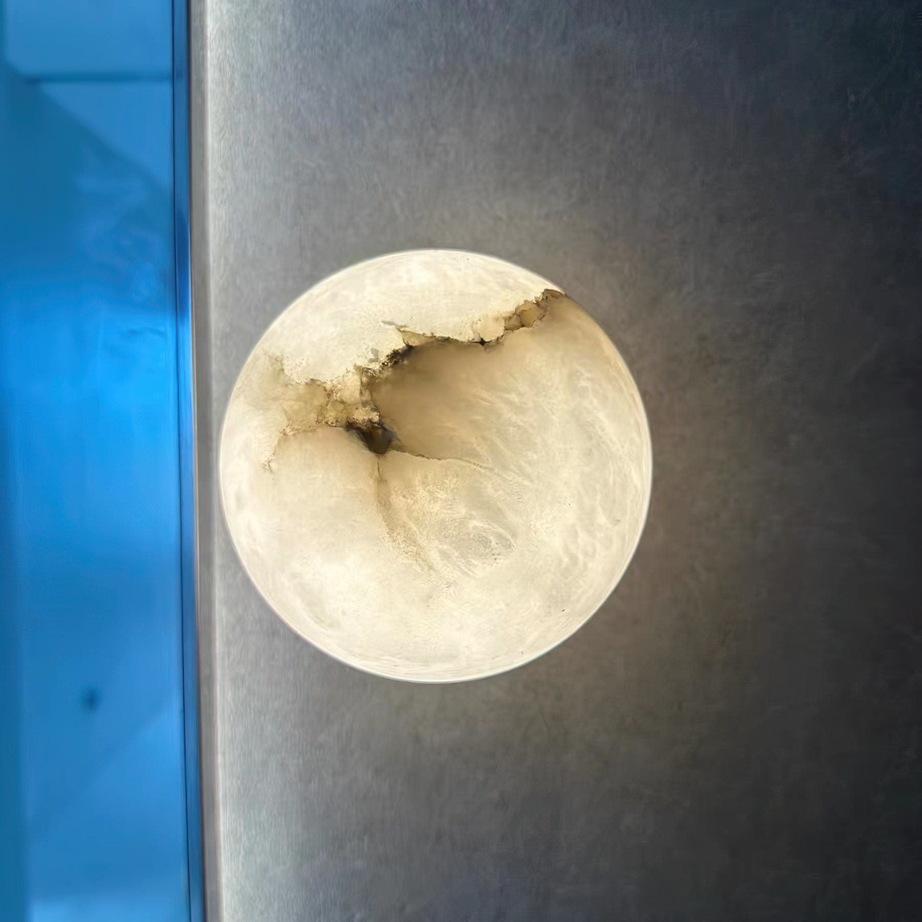 Marble Modern Wall Light With Warm LED Glow — Halden Lighting
