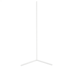 Minimalist Aluminium Floor Lamp for Living Room in White — Halden Lighting