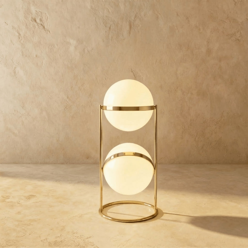 Modern Chrome Floor Lamp With Warm LED Glow for Living Room — Halden Lighting