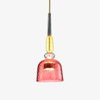 Modern Glass Pendant Light With Warm LED Glow in B: 19 × 66.5 cm (7.5" × 26.2") — Halden Lighting