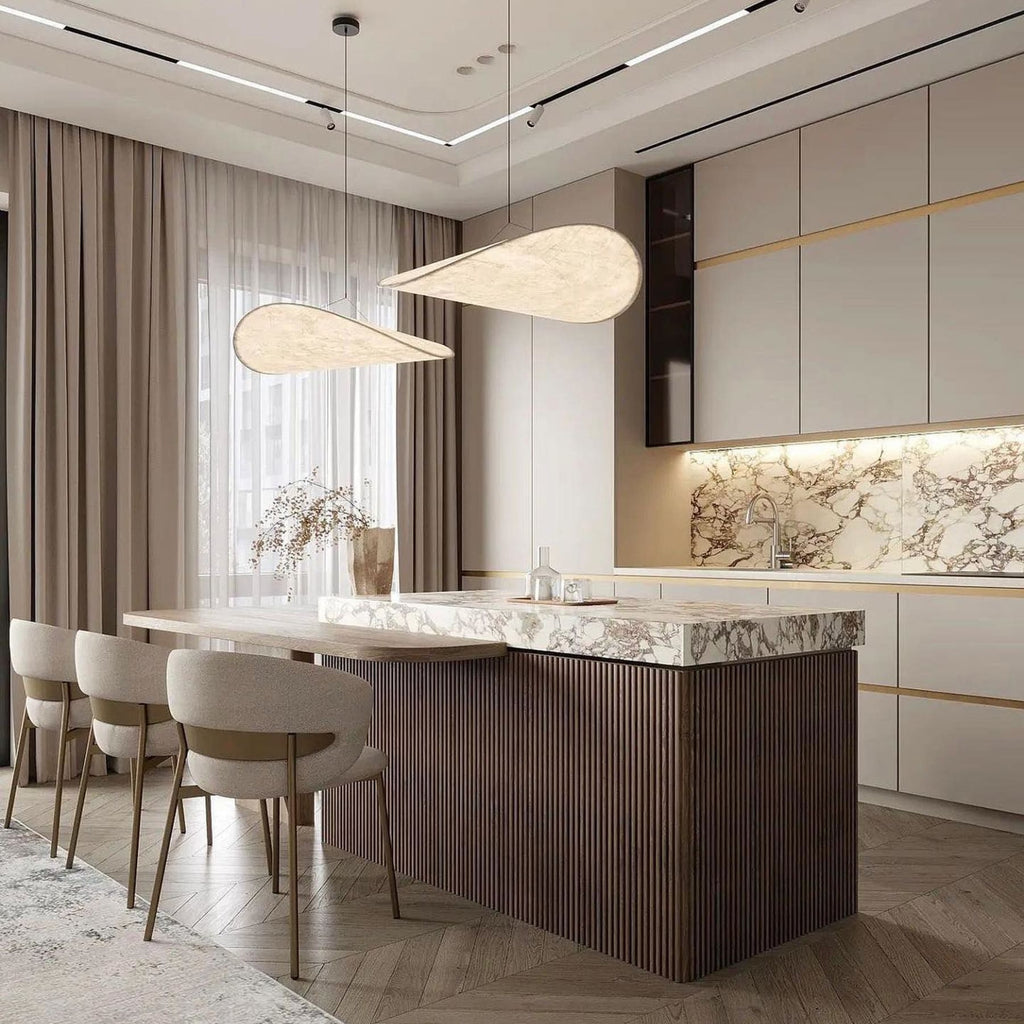 Modern Round Pendant Light With Stepless Dimming — Halden Lighting