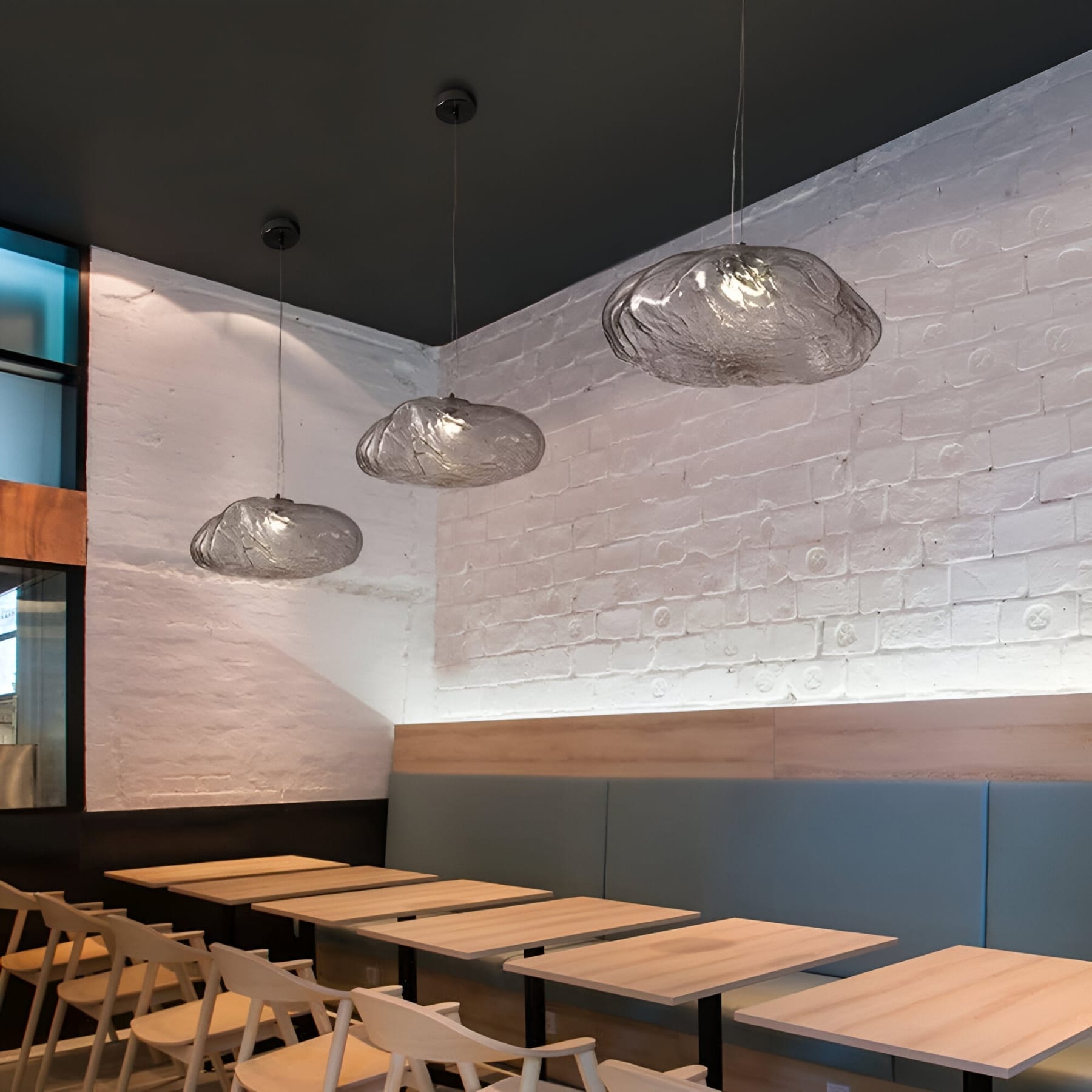 Modern Glass Pendant Light With Warm LED Glow — Halden Lighting