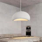 Modern Stone Pendant Light With Matte Finish for Living Room — Halden Lighting