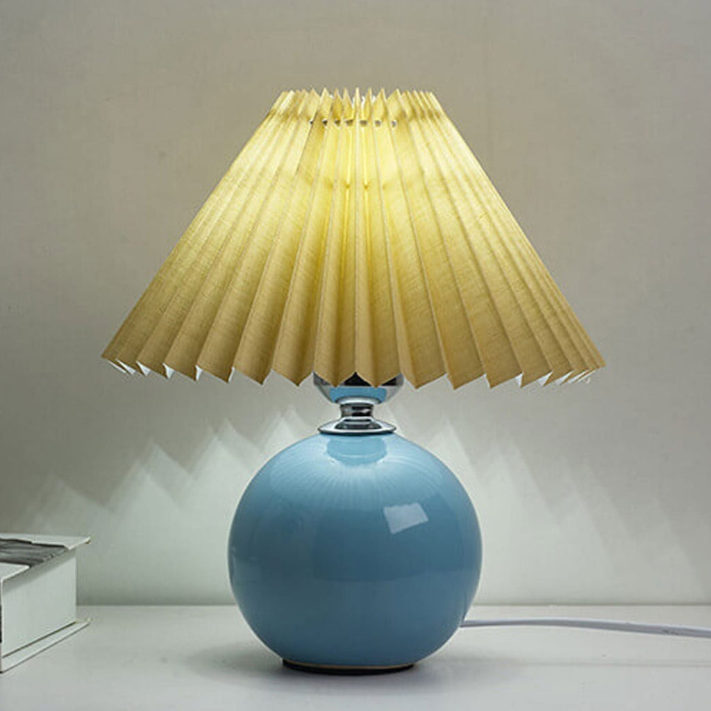Retro Ceramic Table Lamp With Warm LED Glow — Halden Lighting