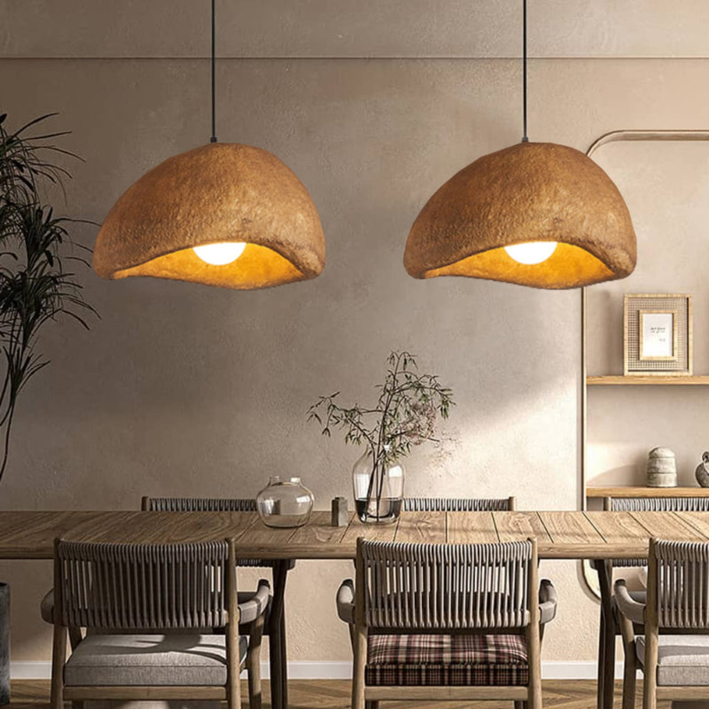Modern Matte Resin Pendant Light for Living Room — Halden Lighting