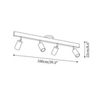 Modern Linear Walnut Wood Ceiling Light for Living Room — Halden Lighting