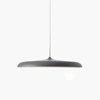 Minimalist Metal and Acrylic Pendant Light With Warm LED Glow in Grey — Halden Lighting
