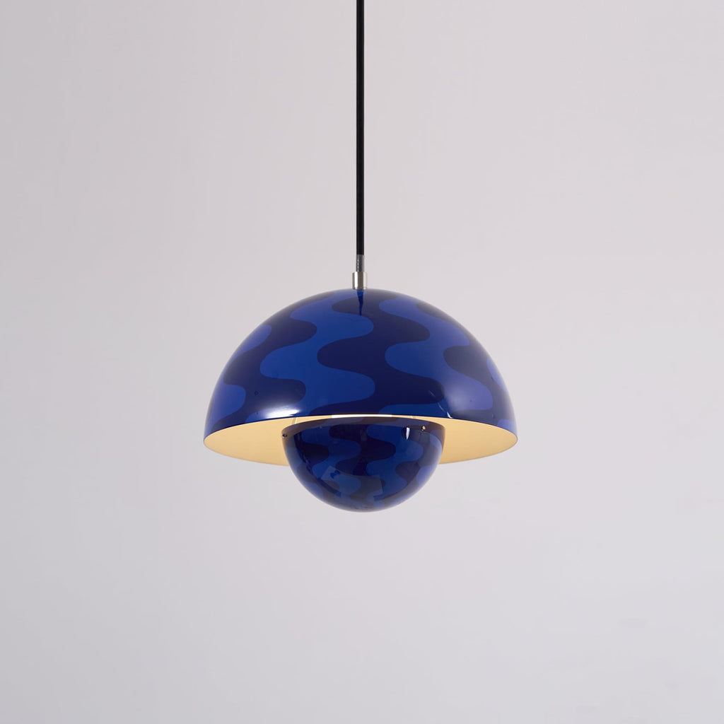 Modern Metal Dome Pendant Light With Integrated LED for Kitchen and Dining — Halden Lighting