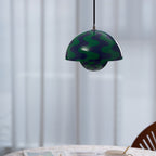 Modern Metal Dome Pendant Light With Integrated LED for Kitchen and Dining — Halden Lighting