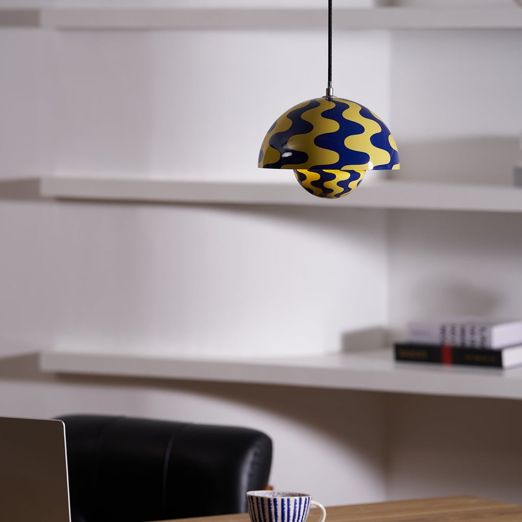 Modern Metal Dome Pendant Light With Integrated LED for Kitchen and Dining — Halden Lighting