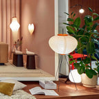 Modern Rice Paper Floor Lamp for Living Room and Bedroom — Halden Lighting