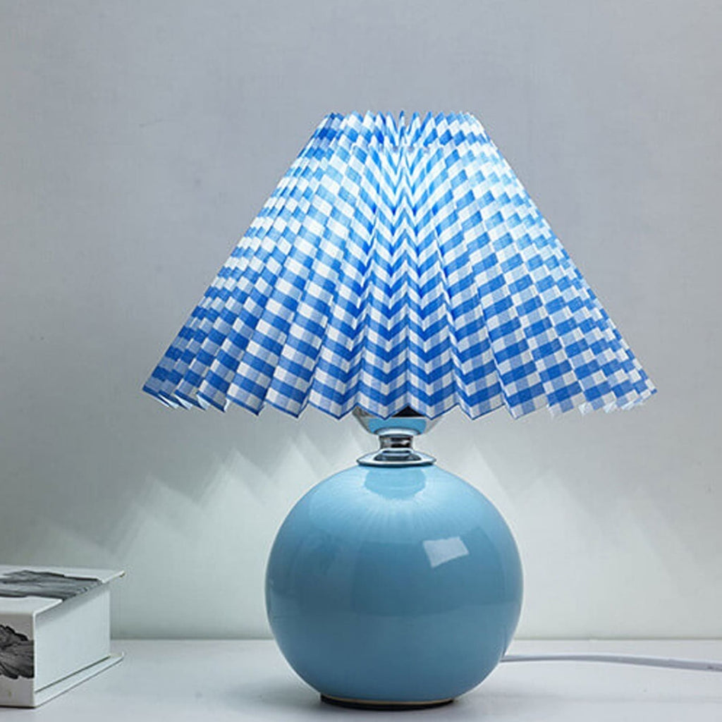 Retro Ceramic Table Lamp With Warm LED Glow — Halden Lighting