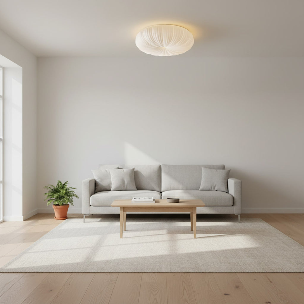 Modern Round Flush Mount Ceiling Light for Living Room — Halden Lighting