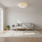 Modern Round Flush Mount Ceiling Light for Living Room — Halden Lighting