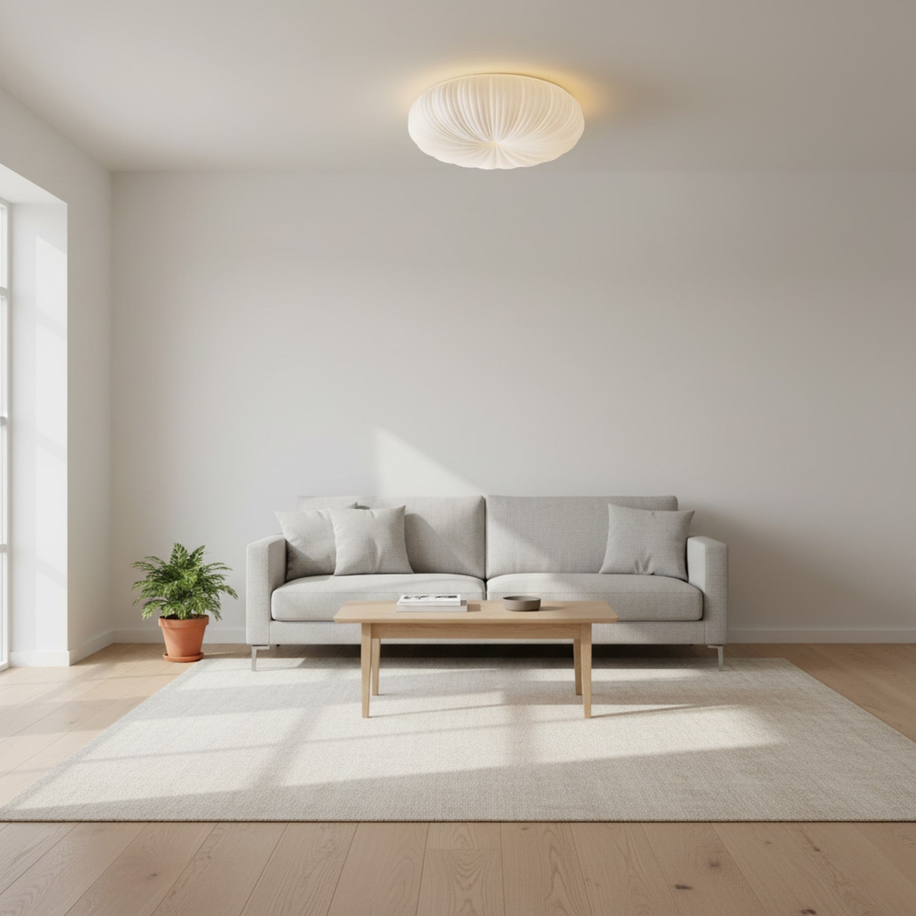 Modern Round Flush Mount Ceiling Light for Living Room — Halden Lighting