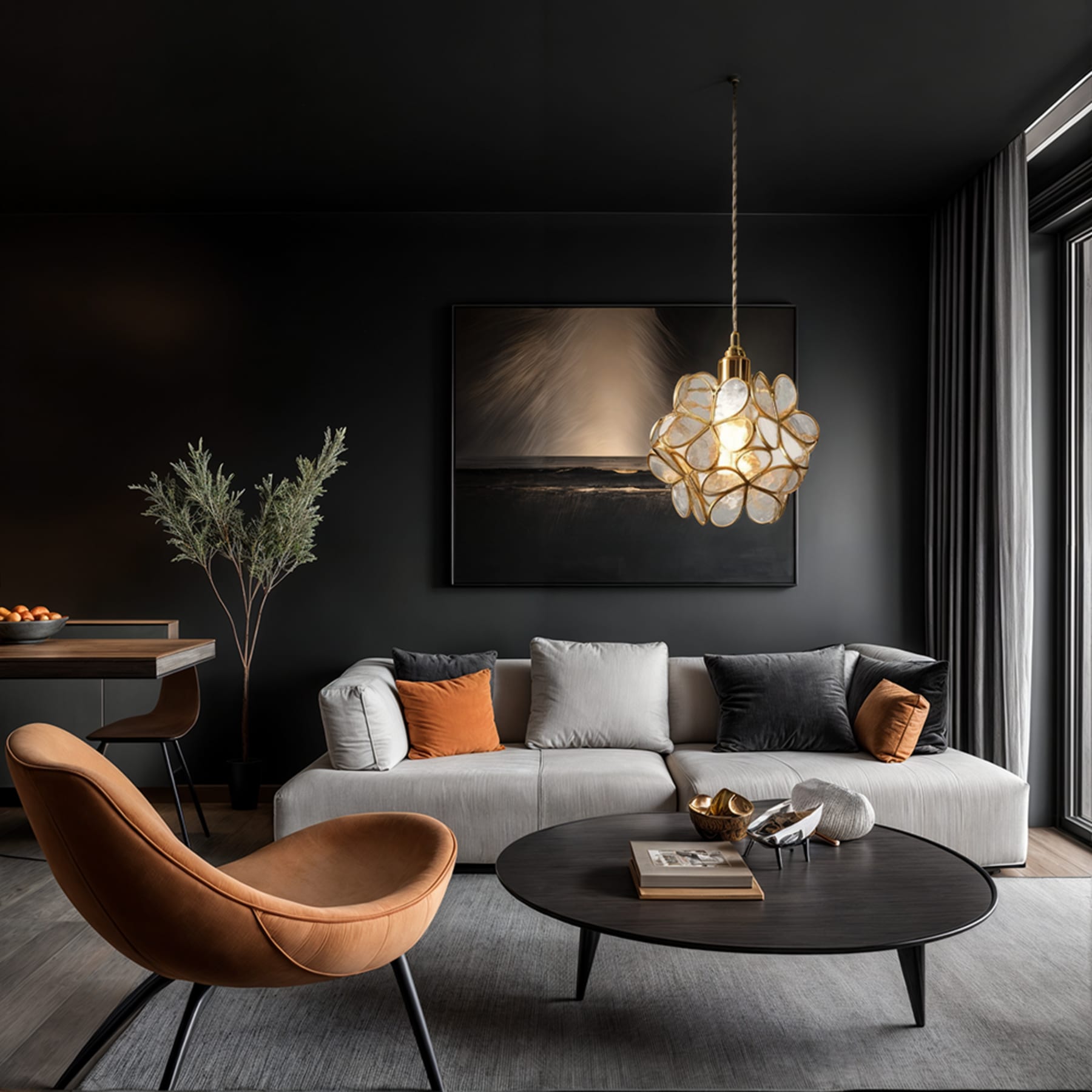 Modern Glass Pendant Light With Warm LED Glow — Halden Lighting