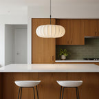 Modern Fabric Pendant Light for Living and Dining Rooms — Halden Lighting