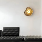 Modern Glass Wall Light With Warm LED Glow — Halden Lighting