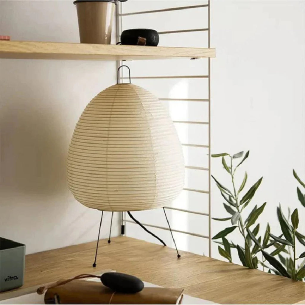 Modern Rice Paper Floor Lamp for Living Room and Bedroom — Halden Lighting