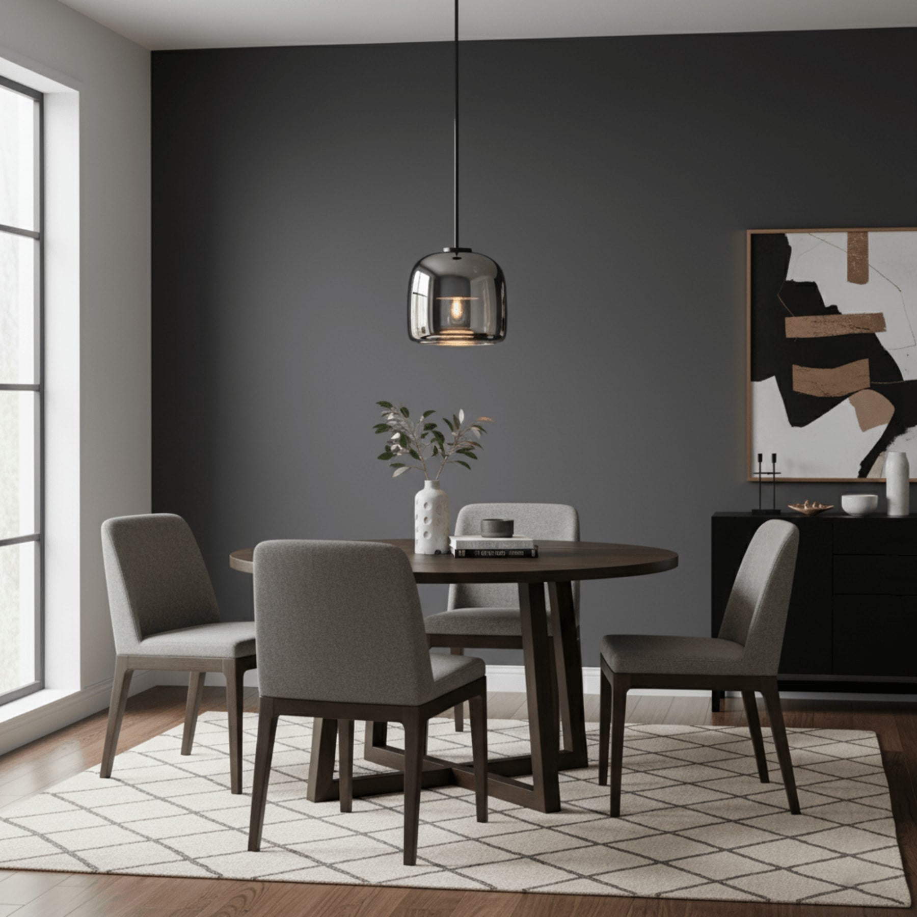 Modern Glass Pendant Light With USB Rechargeable Battery — Halden Lighting