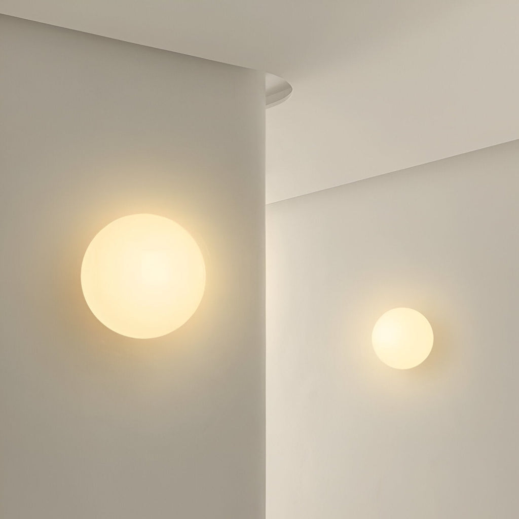 Modern Glass Wall Light With Warm LED Glow — Halden Lighting