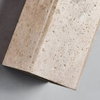 Modern Travertine Stone Wall Light With Warm LED Glow — Halden Lighting