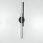 Modern Metal Wall Light for Bedroom and Living Room in Black — Halden Lighting