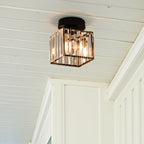 Modern Acrylic Semi-Flush Mount Ceiling Light for Living Room — Halden Lighting