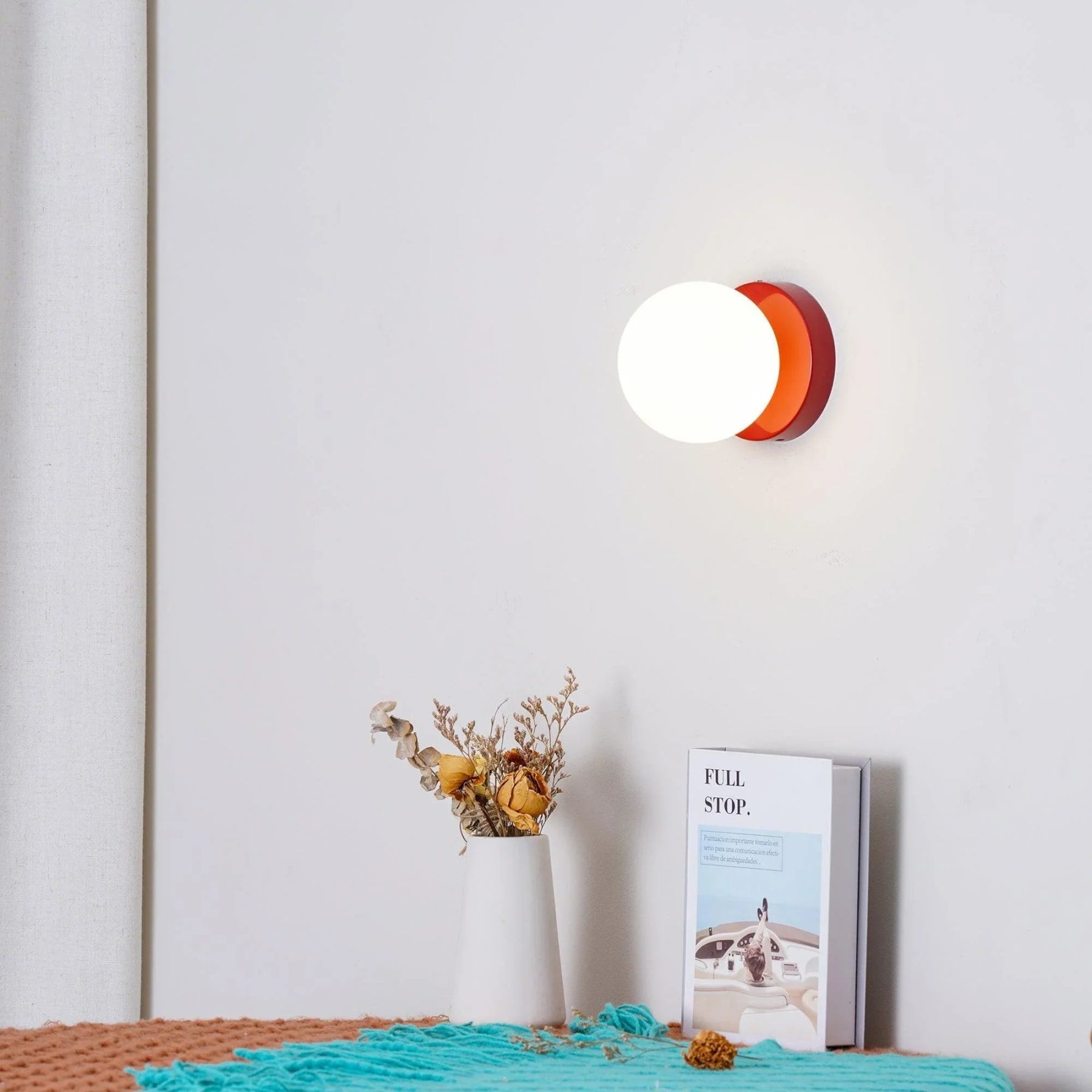 Modern Glass Wall Light With Warm LED Glow — Halden Lighting