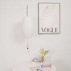 Retro Silk and Walnut Wall Light With Warm LED Glow — Halden Lighting