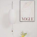 Retro Silk and Walnut Wall Light With Warm LED Glow — Halden Lighting