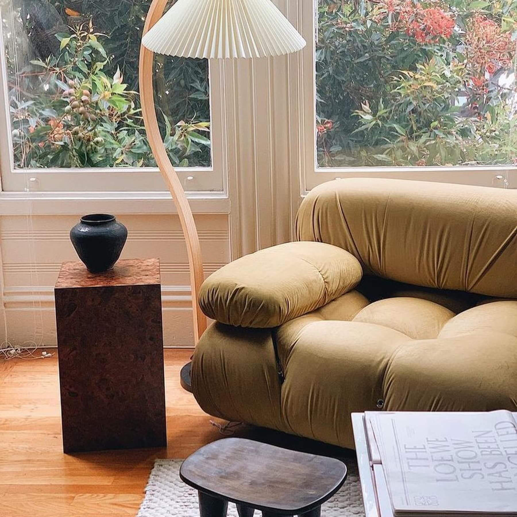 Scandinavian Wood Floor Lamp With Warm LED Glow for Living Room — Halden Lighting