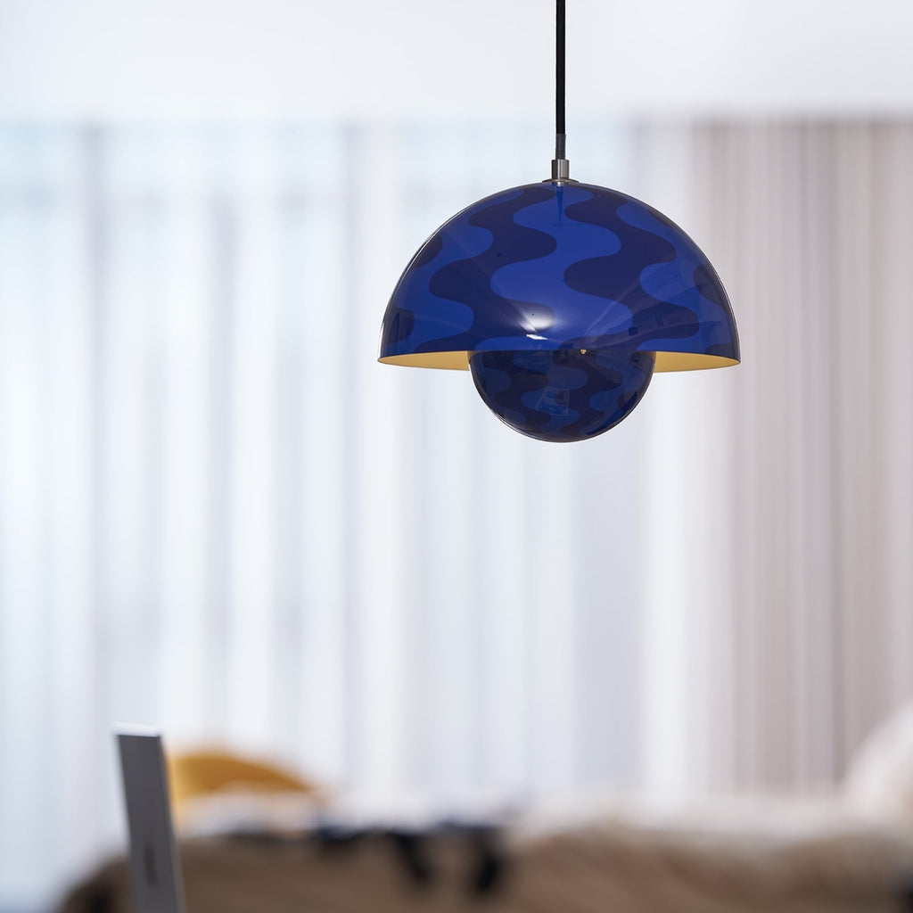 Modern Metal Dome Pendant Light With Integrated LED for Kitchen and Dining — Halden Lighting