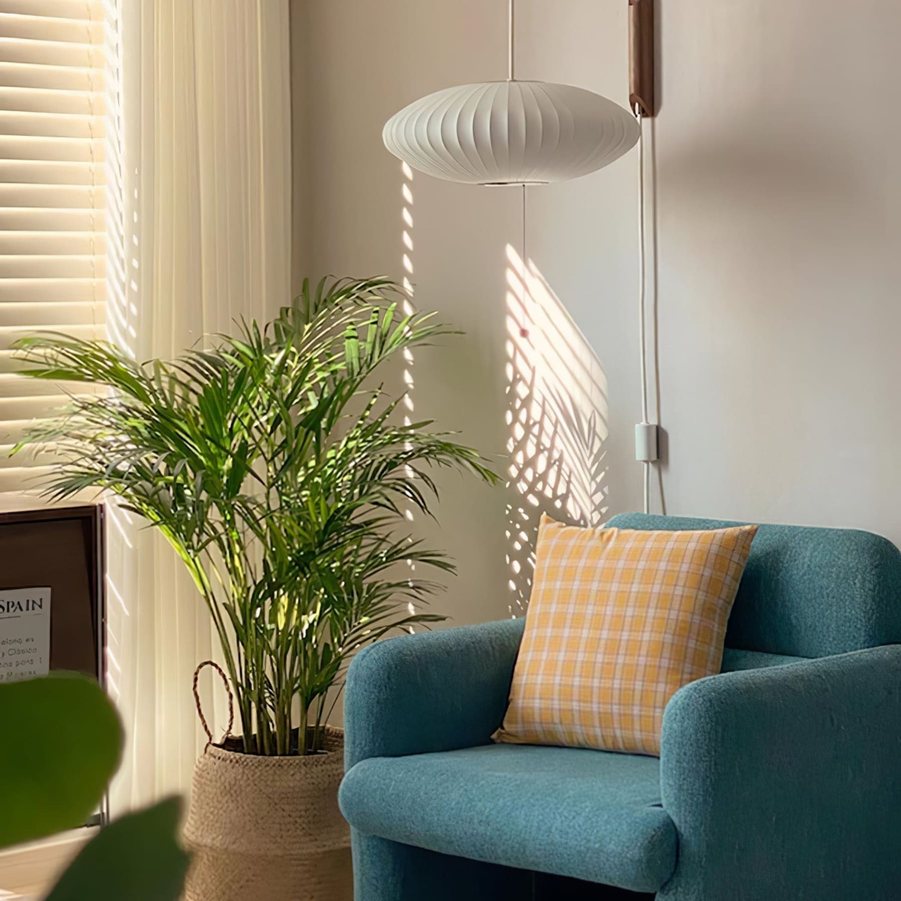 Retro Silk and Walnut Wall Light With Warm LED Glow — Halden Lighting
