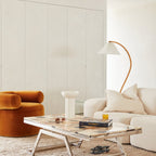 Scandinavian Wood Floor Lamp With Warm LED Glow for Living Room — Halden Lighting