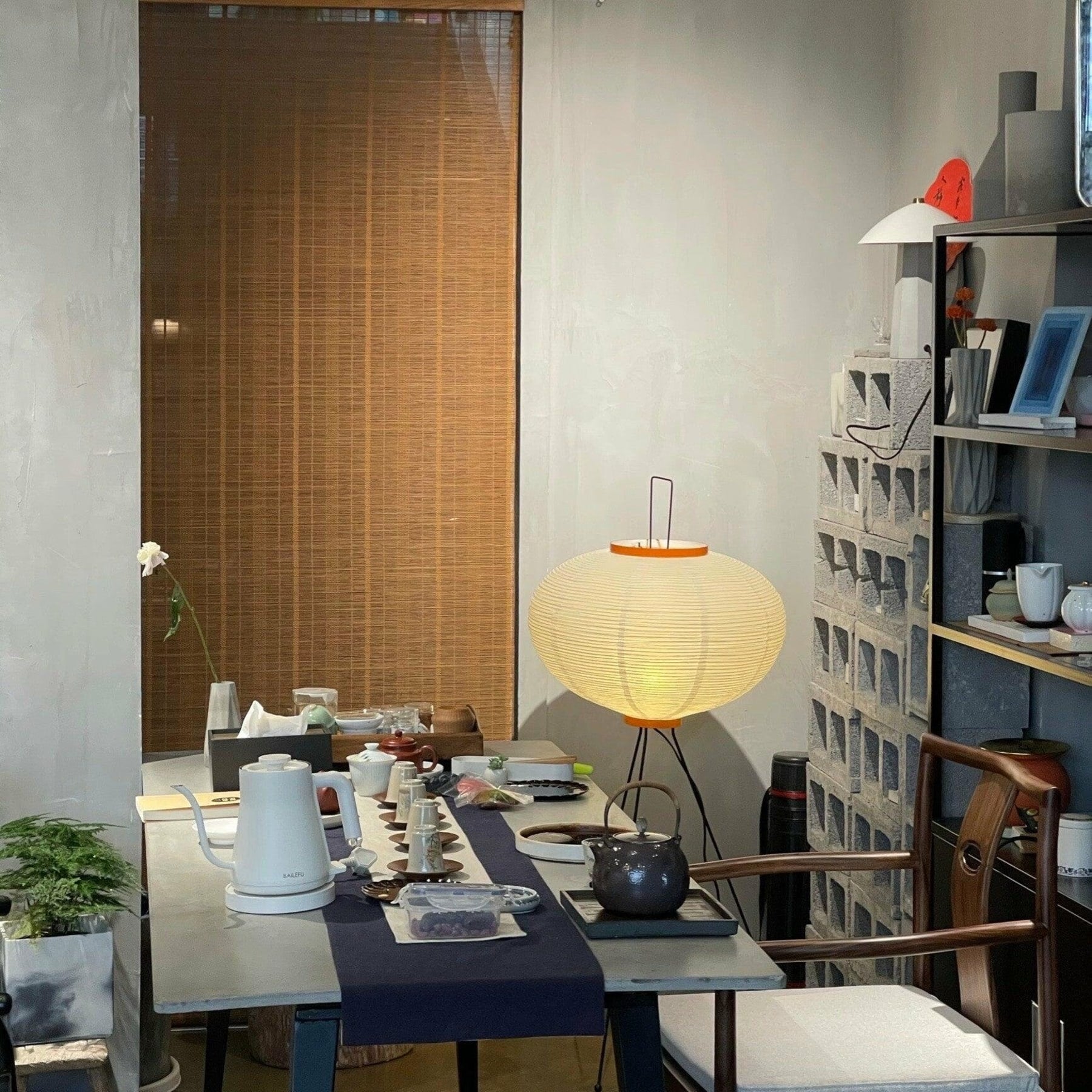 Modern Rice Paper Floor Lamp for Living Room and Bedroom — Halden Lighting